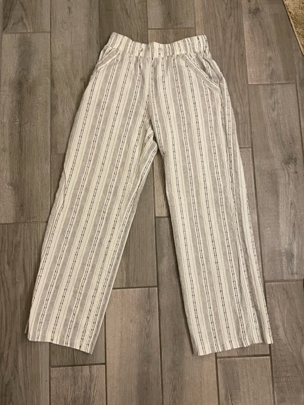 Sienna sky elastic cotton striped  pants Sz S